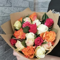 Букет микс из 19  роз